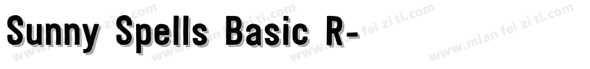 Sunny Spells Basic R字体转换